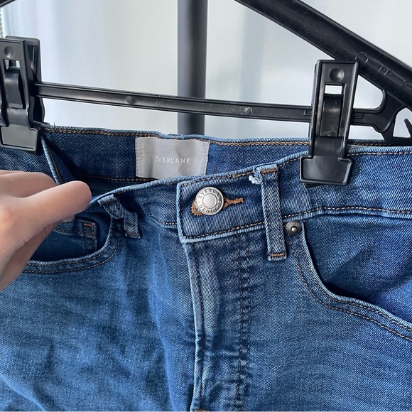 Everlane Authentic Stretch High-Rise Skinny Mid Blue - Picture 10 of 13